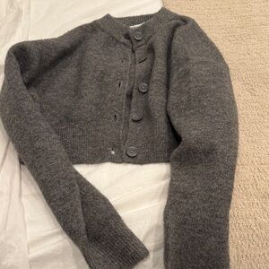 Zara Charcoal Gray Women's Cardigan